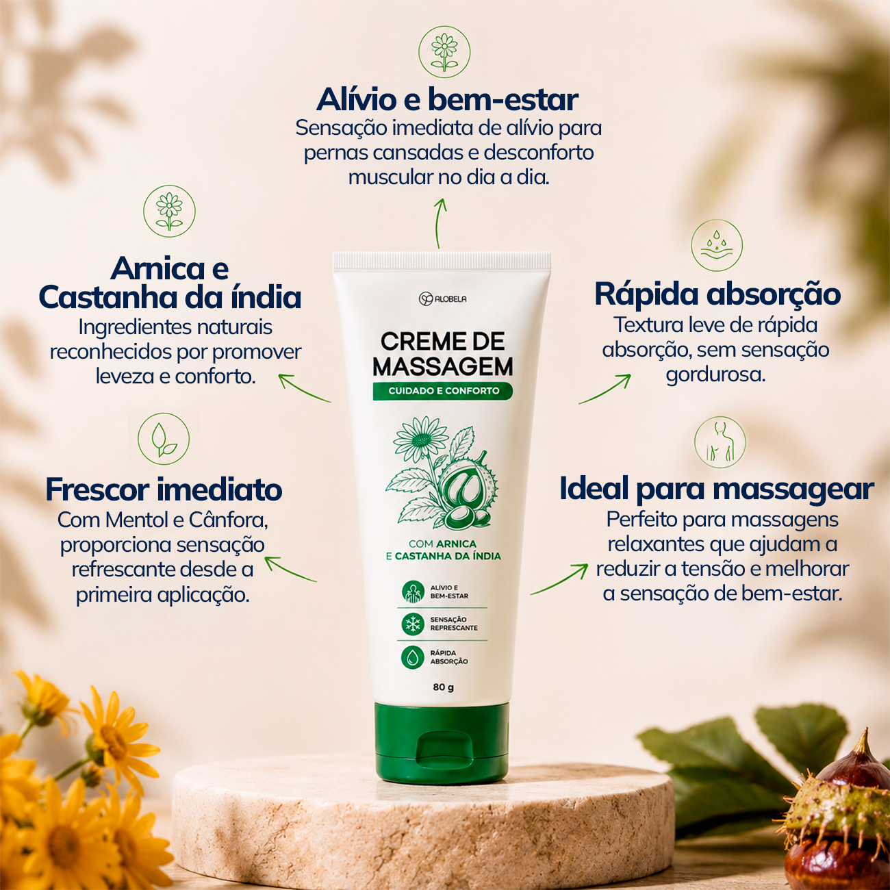 Creme com Arnica - Amostra Grátis