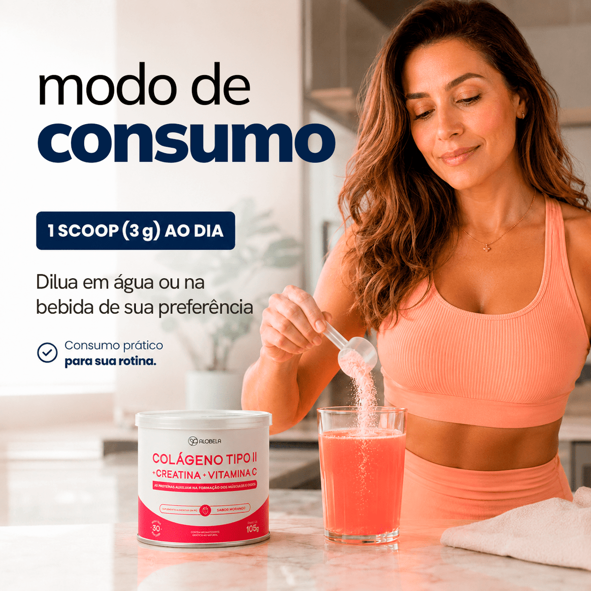 3 Creatinas em pó e ganhe 1 Colágeno Verisol®