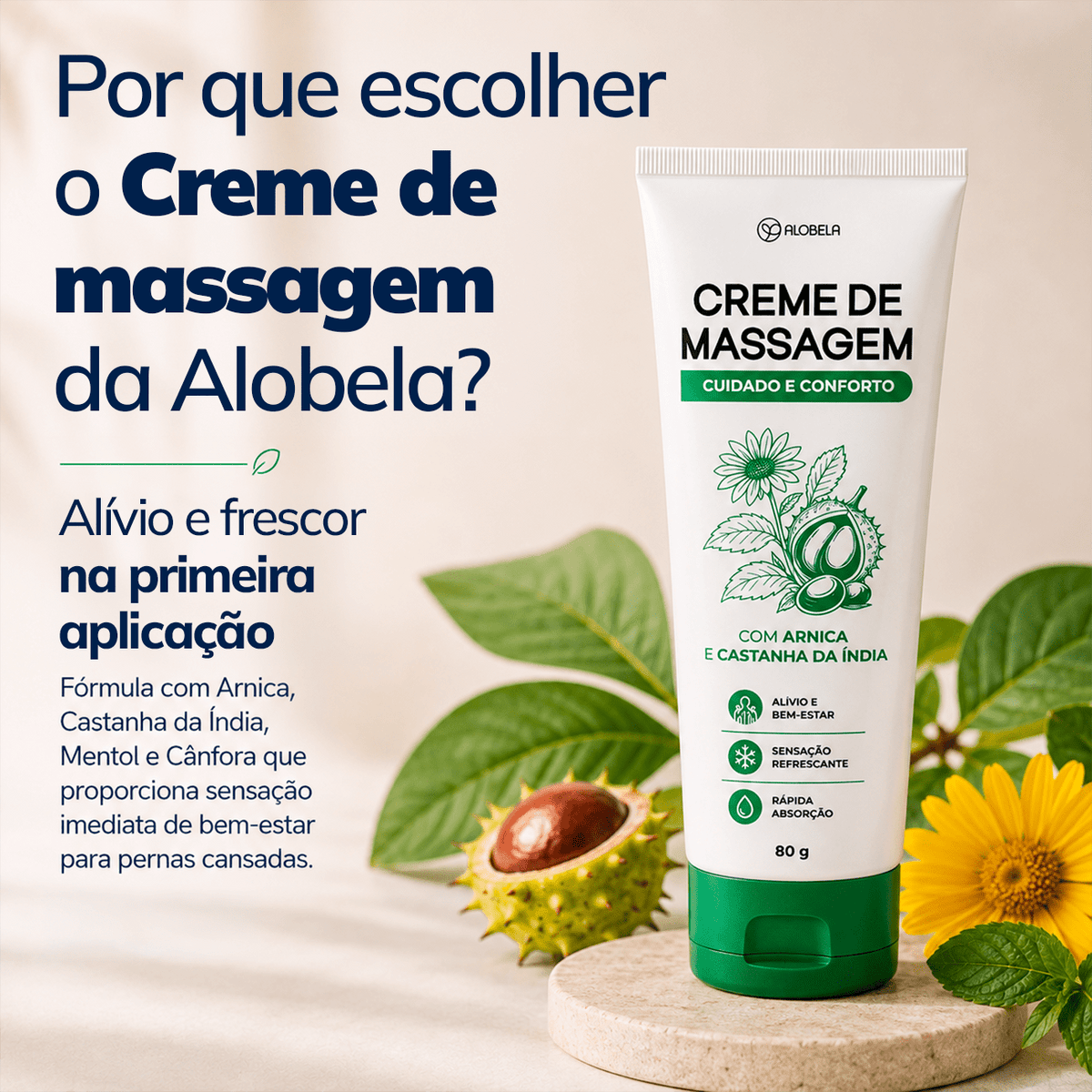 Creme de Massagem com Arnica