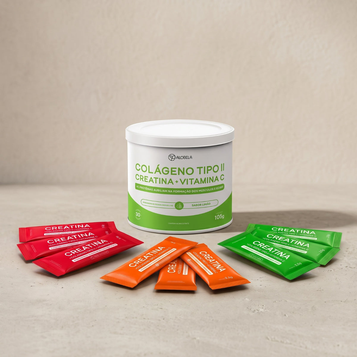 Creatina com Colágeno Tipo II e Vitamina C