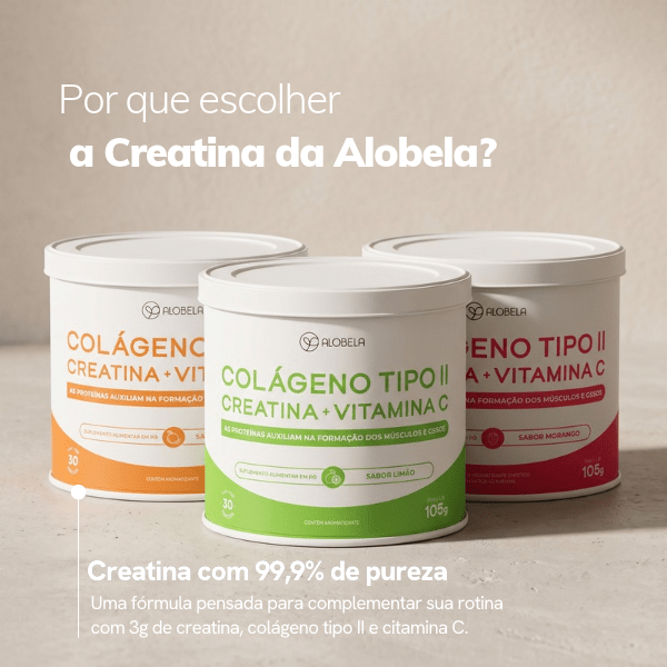 Creatina com Colágeno Tipo II e Vitamina C