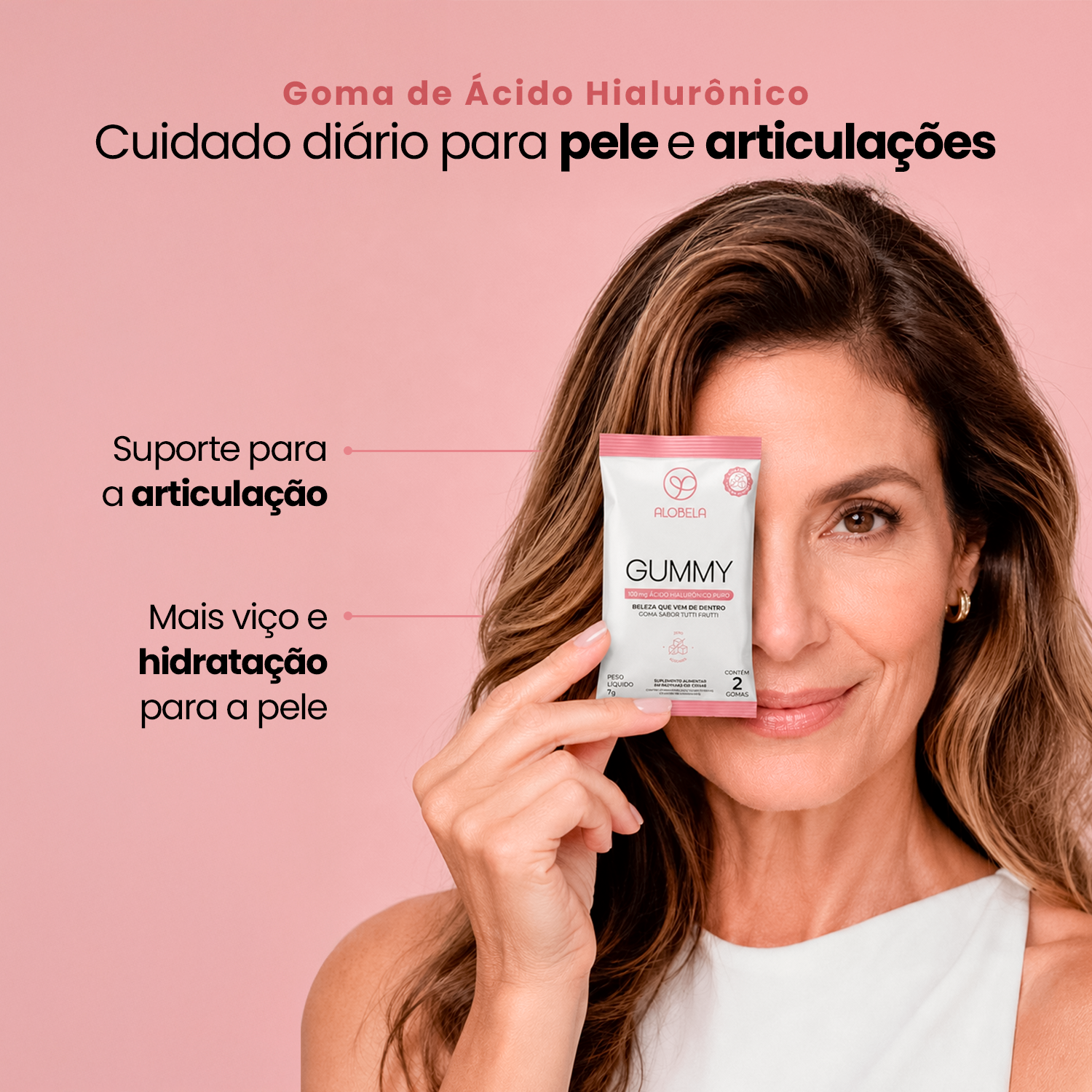 Caixa Goma de Ácido Hialurônico Puro