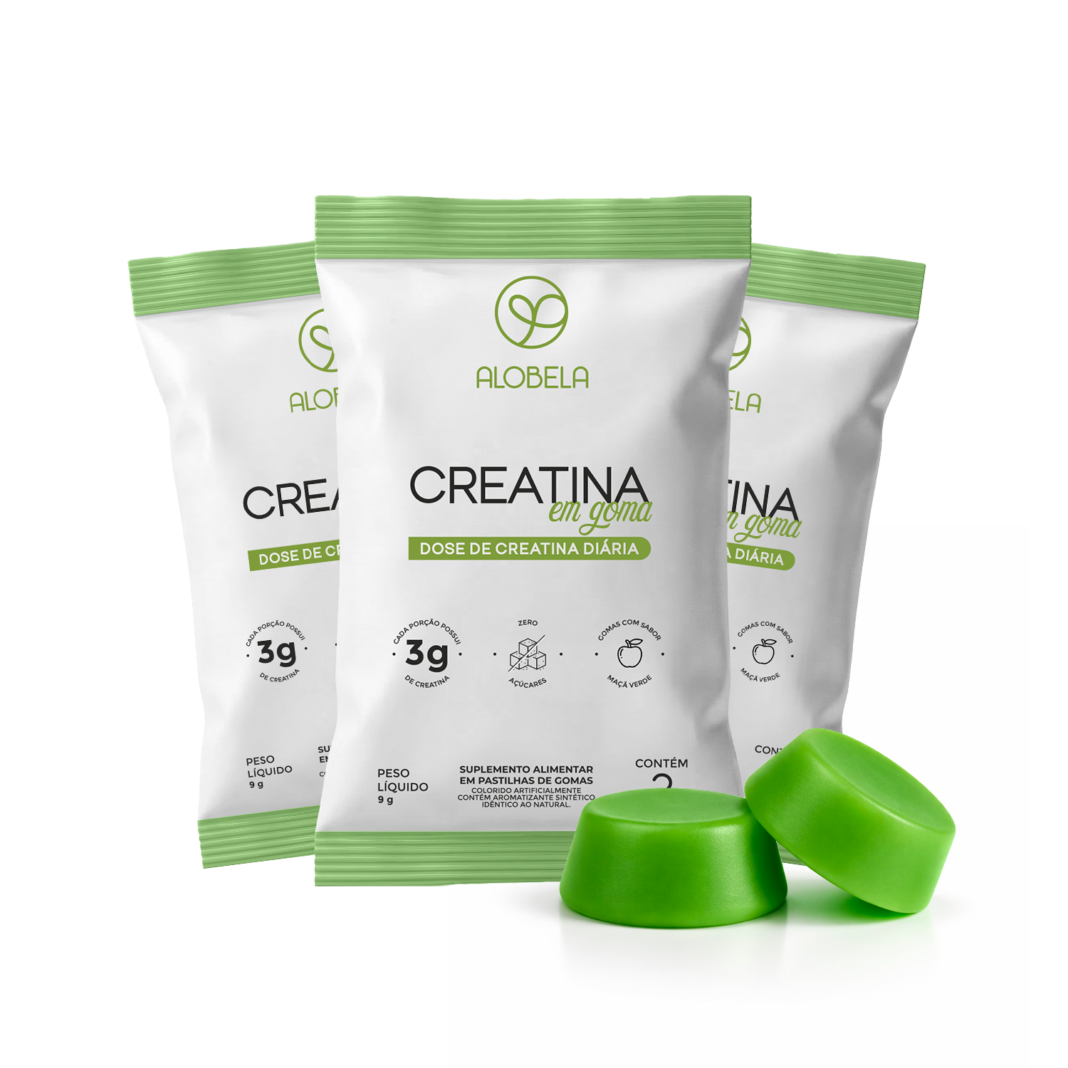 Creatina em goma - Amostra Grátis
