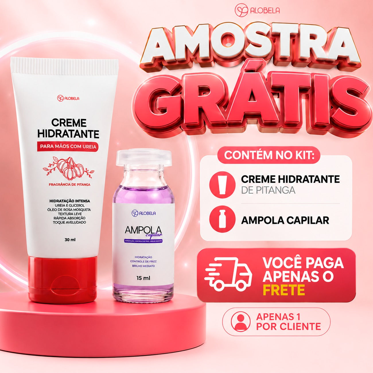 Creme de mãos Pitanga + Ampola Capilar