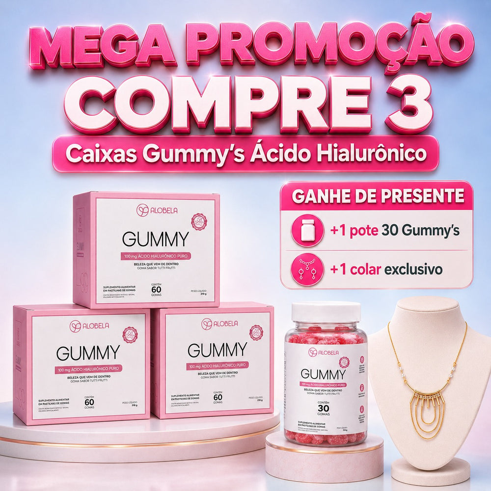 Caixa Goma de Ácido Hialurônico Puro