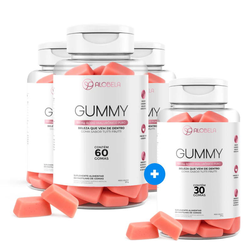 Pote Goma de Ácido Hialurônico Puro