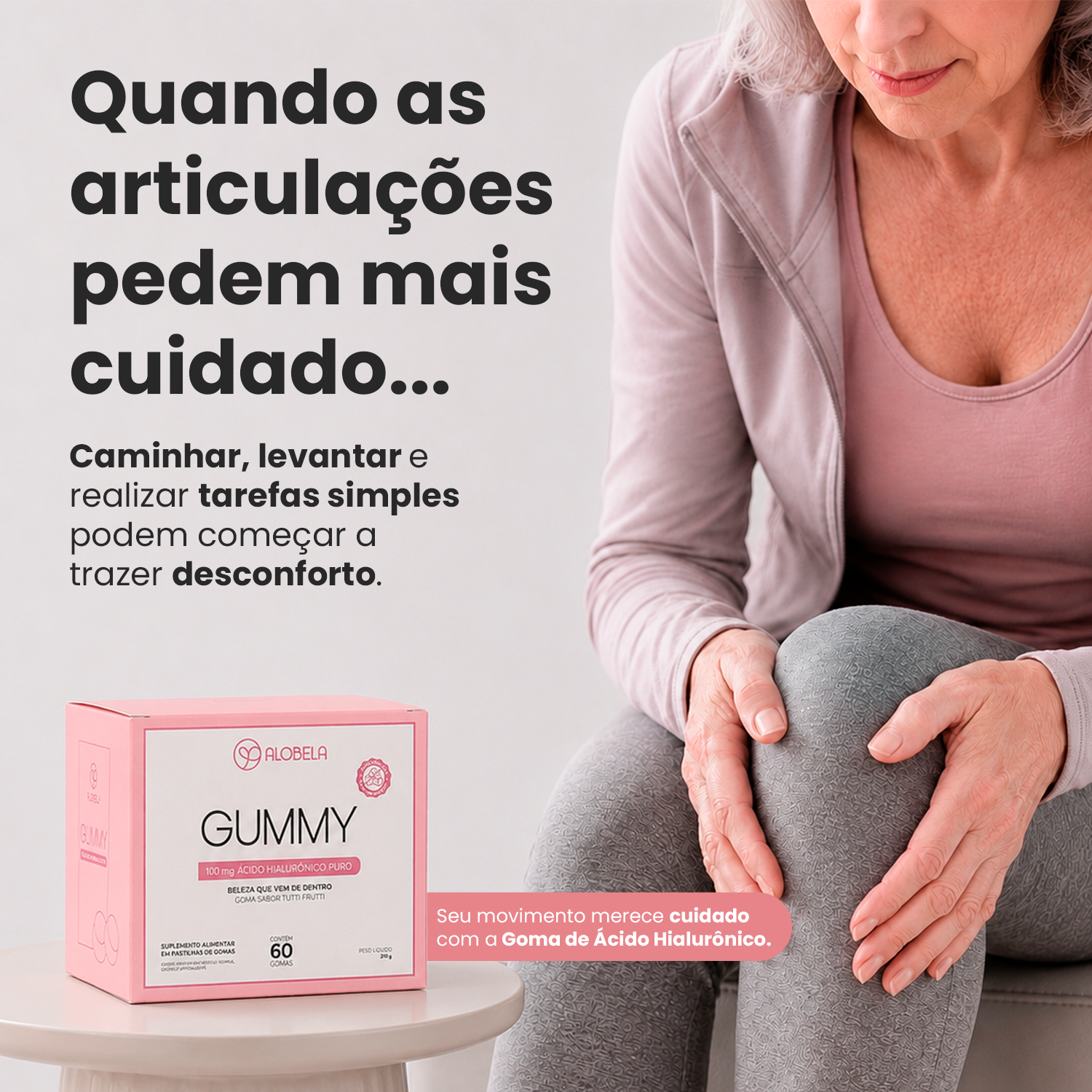 Caixa Goma de Ácido Hialurônico Puro